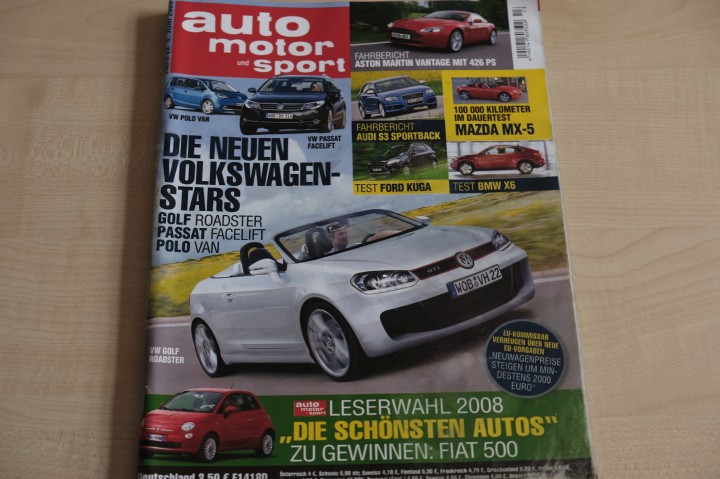 Deckblatt Auto Motor und Sport (13/2008)
